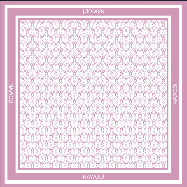 Foulard “Croix d’Agadez” 90 x 90 cm