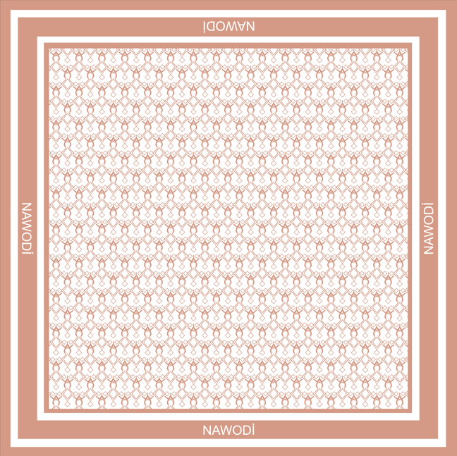 Foulard “Croix d’Agadez” 90 x 90 cm